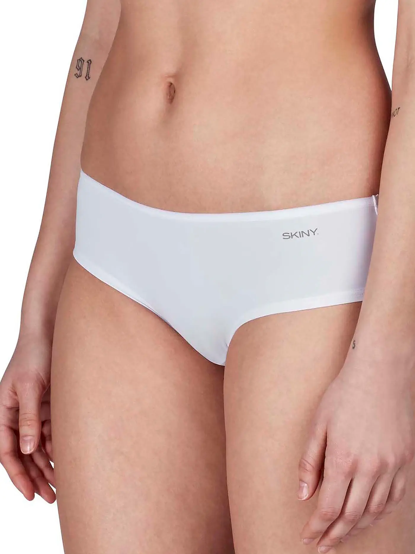 SKINY | Panty 2-er Pkg. "Micro Lovers" (Schwarz) | weiss